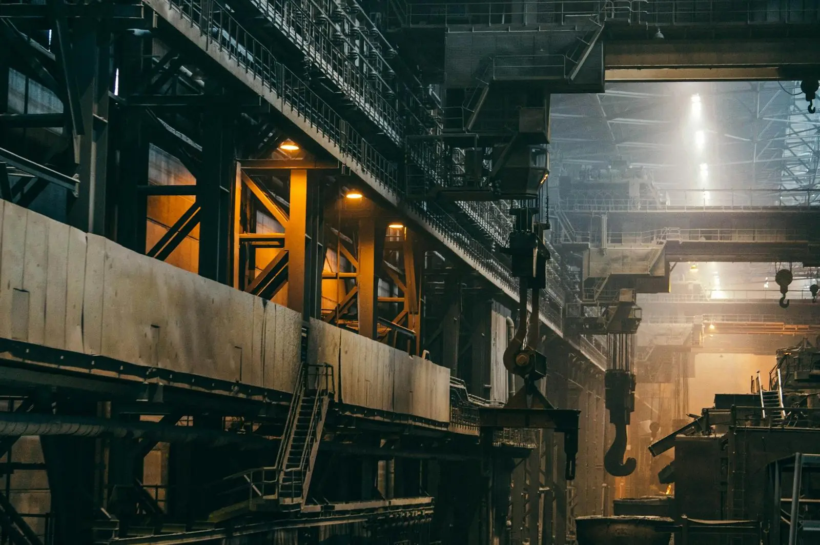 Heavy fabrication plant interior